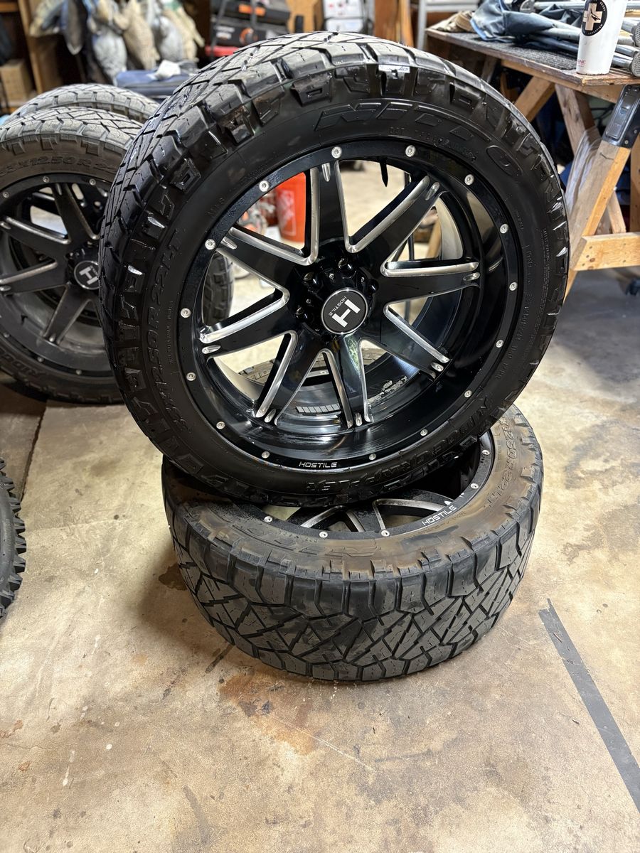 Hostile 22” 6x135 Wheels and Tires F150