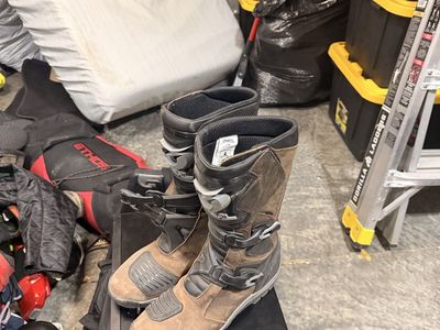 O’Neal Adventure Motorcycle Boots Size 11 Brown Dual Sport ADV Riding Boots
