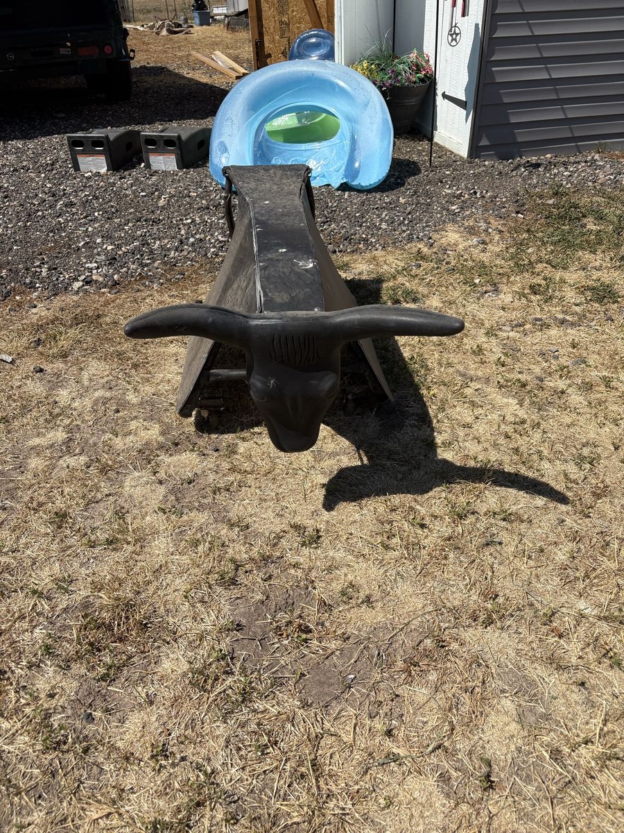 Rolling Steer Roping Dummy / Practice Bull on Wheels