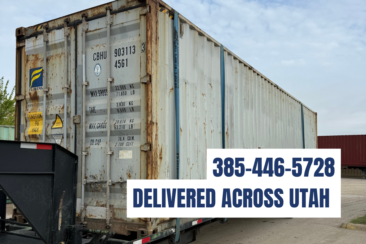 40' High Cube Shipping Container – Extra Height Storage – Available Now