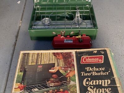 FOR TRADE NEW Vintage Coleman 2 Burner Camp Stove