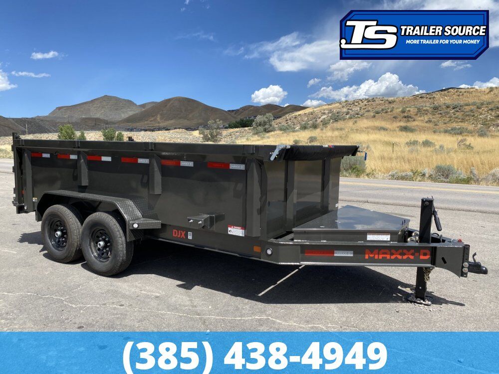 7x14 Maxx-D DJX Dump Trailer - 36" Sides - 15K GVWR