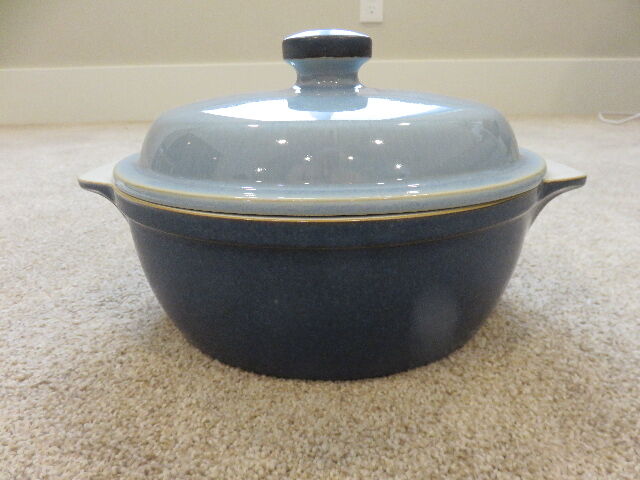 NEW - NEVER USED - VINTAGE 2 QUART DENBY COVERED CASSEROLE DISH
