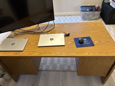 Desk And Matching Credenza