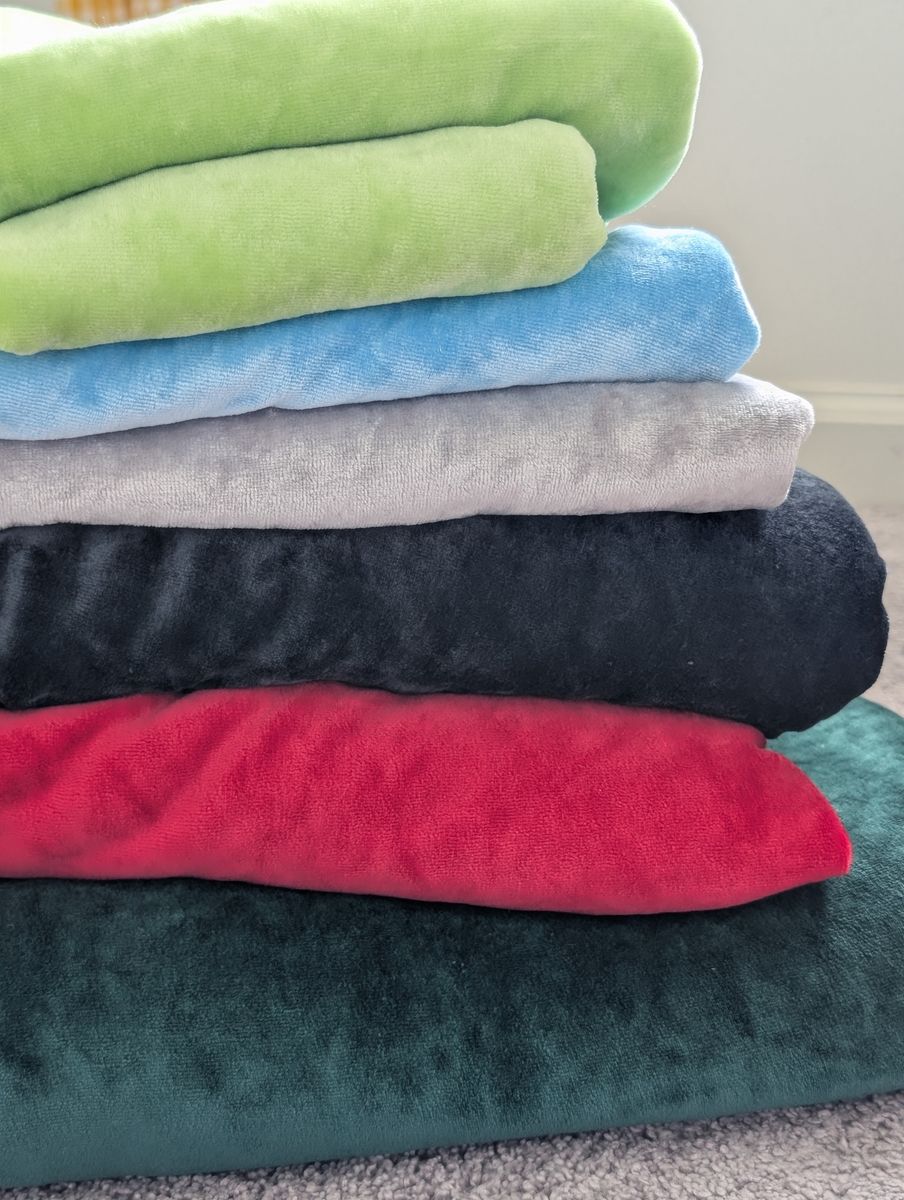 Bamboo Organic Cotton Velour fabric ~ 4 yards, super soft and cuddly, great for cloth diapers!