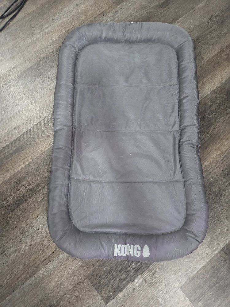 KONG Gray Pet Bed Orthopedic Bolster Dog Bed / crate mat