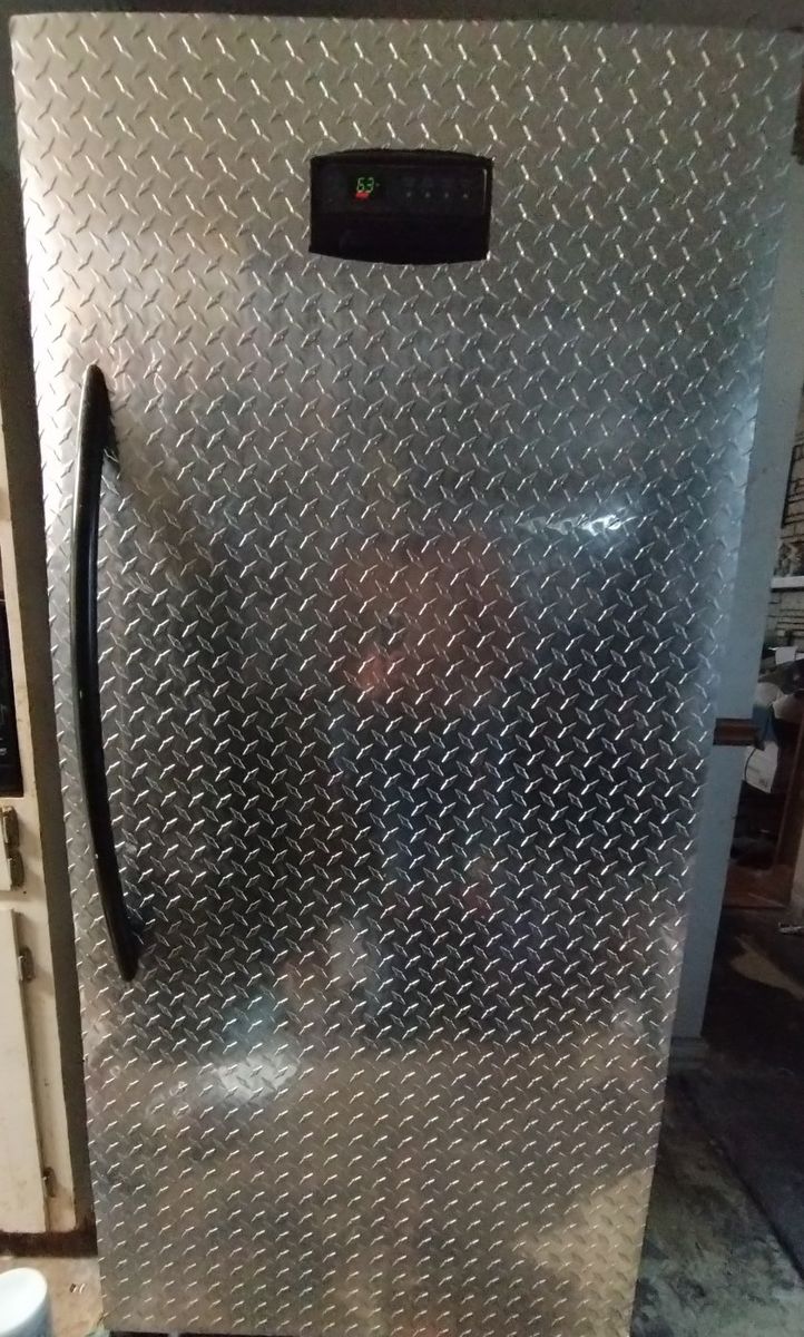 Electrolux LFFH21F7HWC Upright Freezer - 20.5 cu. ft. Frost-Free - Custom Diamond Plate Wrap