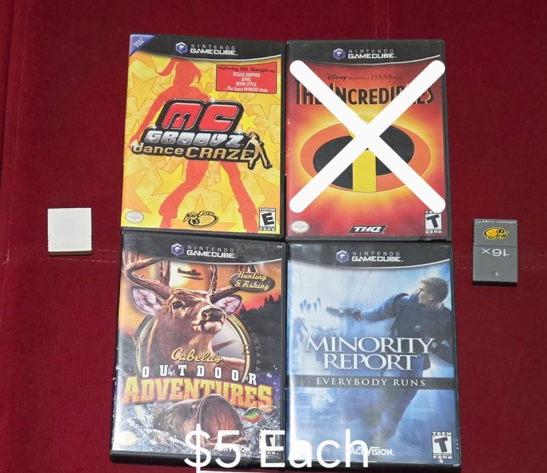 Nintendo Gamecube games $5 each including Cabelas Outdoor! trades considered!