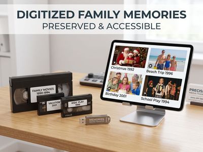 VHS & Home Tape Digitization, Optional 1080p / 4K Remastering