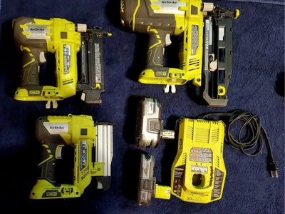 Ryobi ONE+ AirStrike Cordless Nailer Combo Kit – 16GA, 18GA & 23GA w/ 2 Batteries & Charger