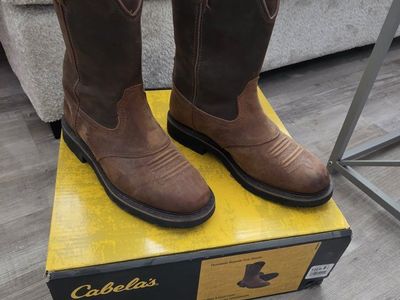 Men's Cabelas Pinedale Boots Sz 10