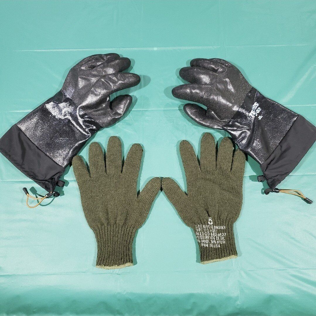 Showa 282-02 & G.I. Wool Liner Gloves.