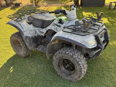 2005 Kawasaki Brute Force 700 4x4 ATV Camo - Powerful Utility Quad, Runs & Drives