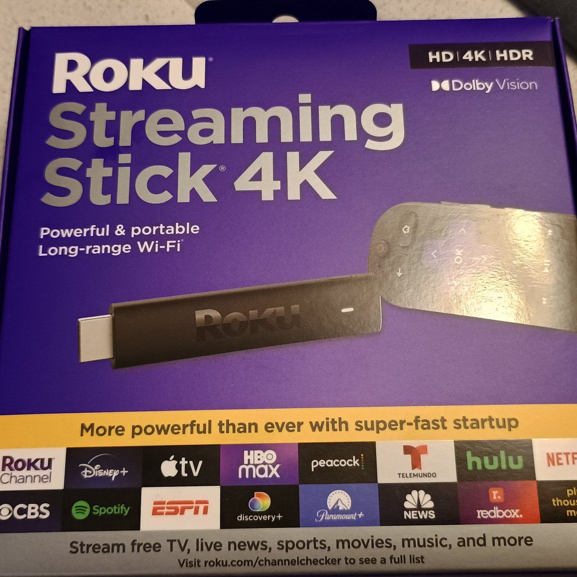Roku Streaming Stick 4k NEW