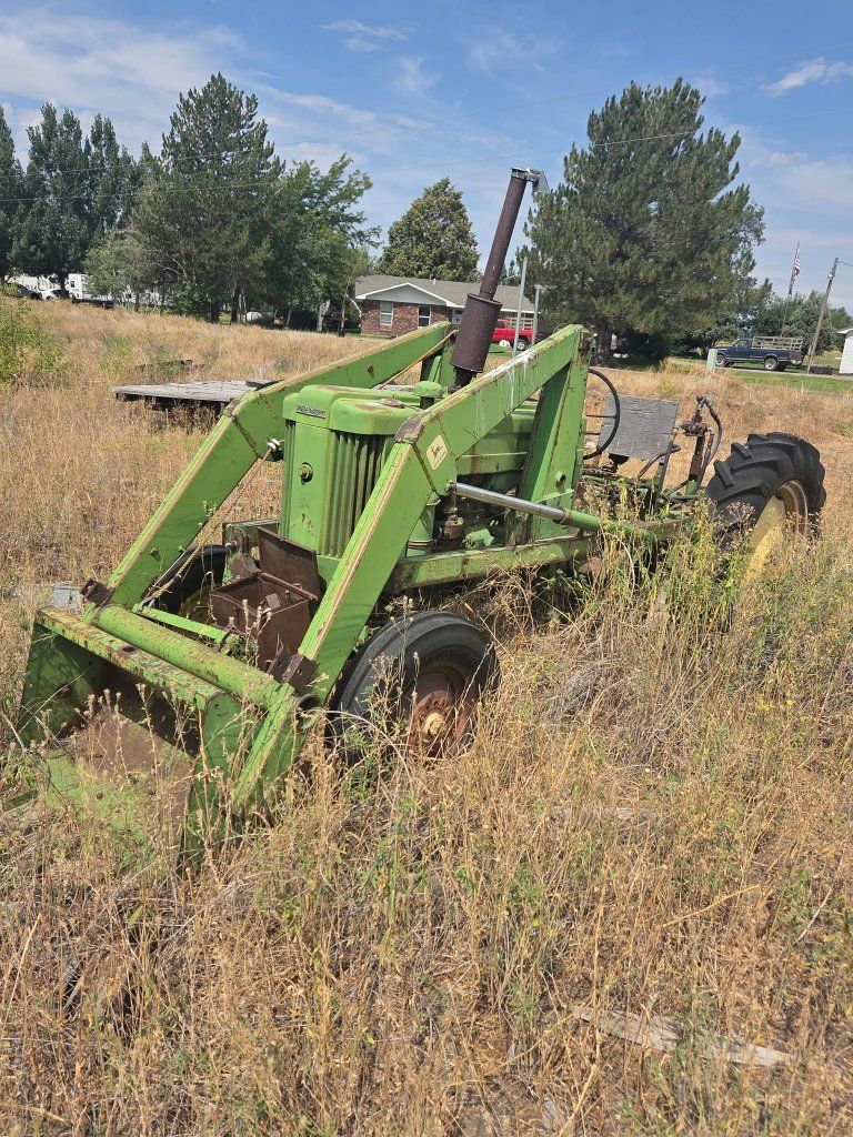 John Deere 37 Loader for Tractor - Green, Used Condition