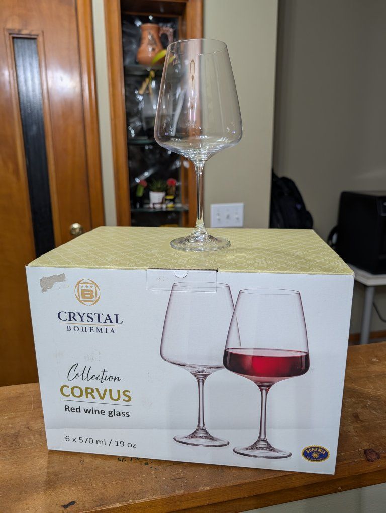 various wine & beer glass sets