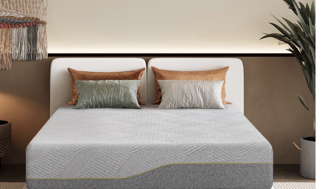 New in box MLILY Ego Gray 14 inch Queen Mattress, Gel Memory Foam Mattress Queen