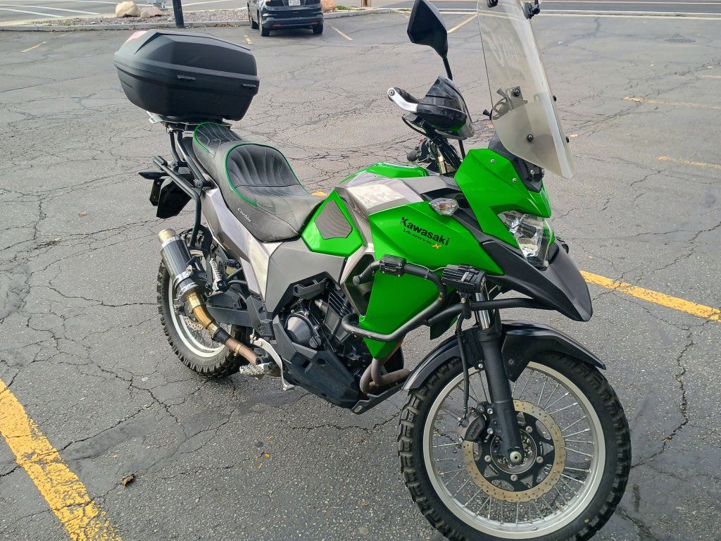 Kawasaki Versys-X 300 Motorcycle - Green/Black, Adventure Ready, Low Mileage