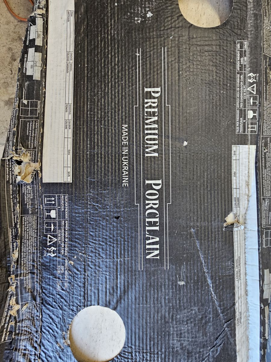 Premium Porcelain Tile - Made in Ukraine, New (Full Boxes)