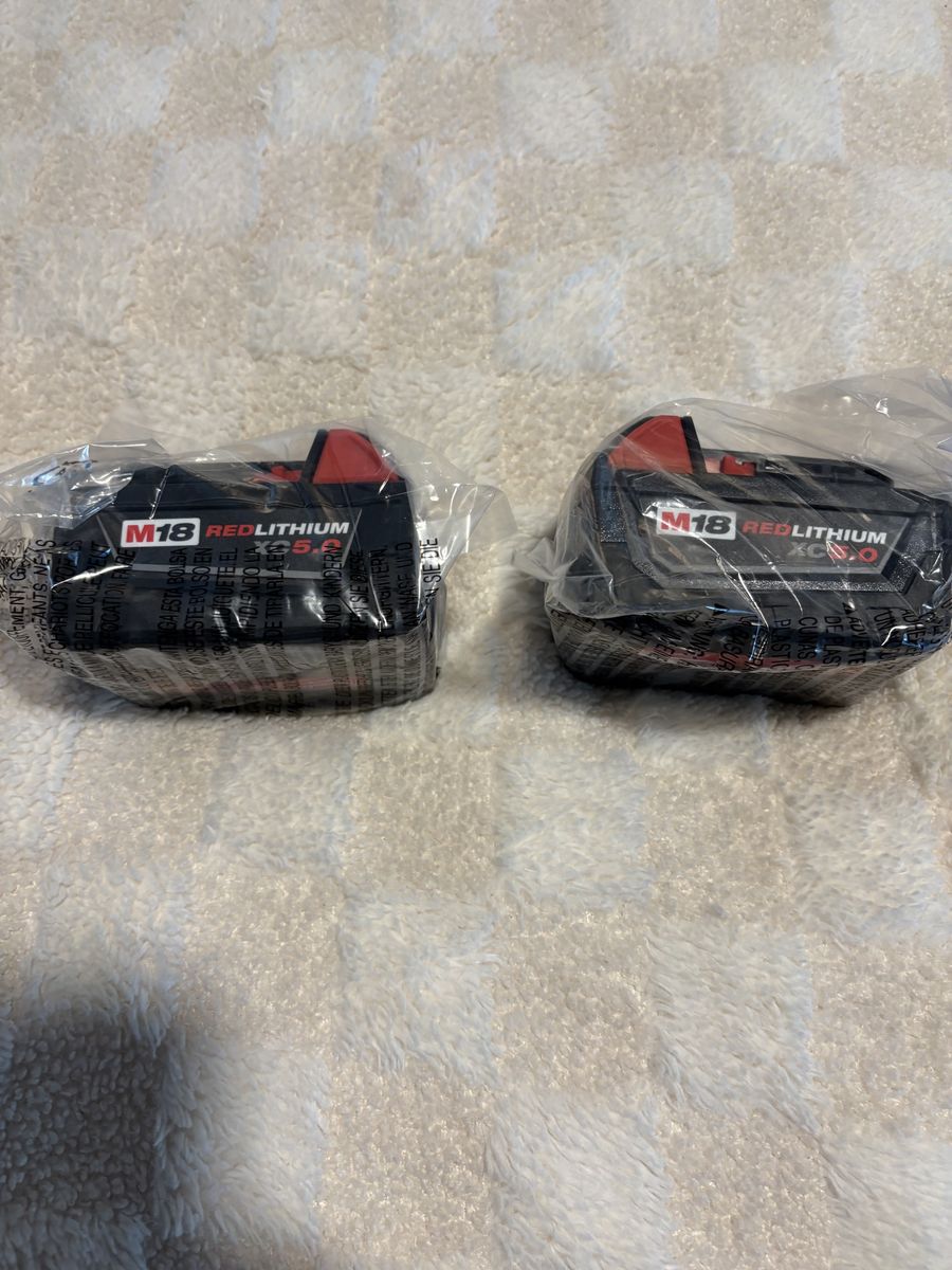 Milllwake batteries, M18, Red Lithium, XC 5.0