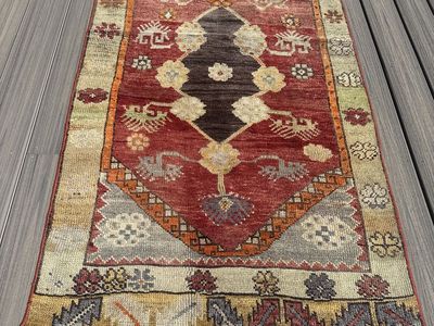 One-of-a-kind Turkish Anatolian hand knot wool? runner. New with tags from Sundance.