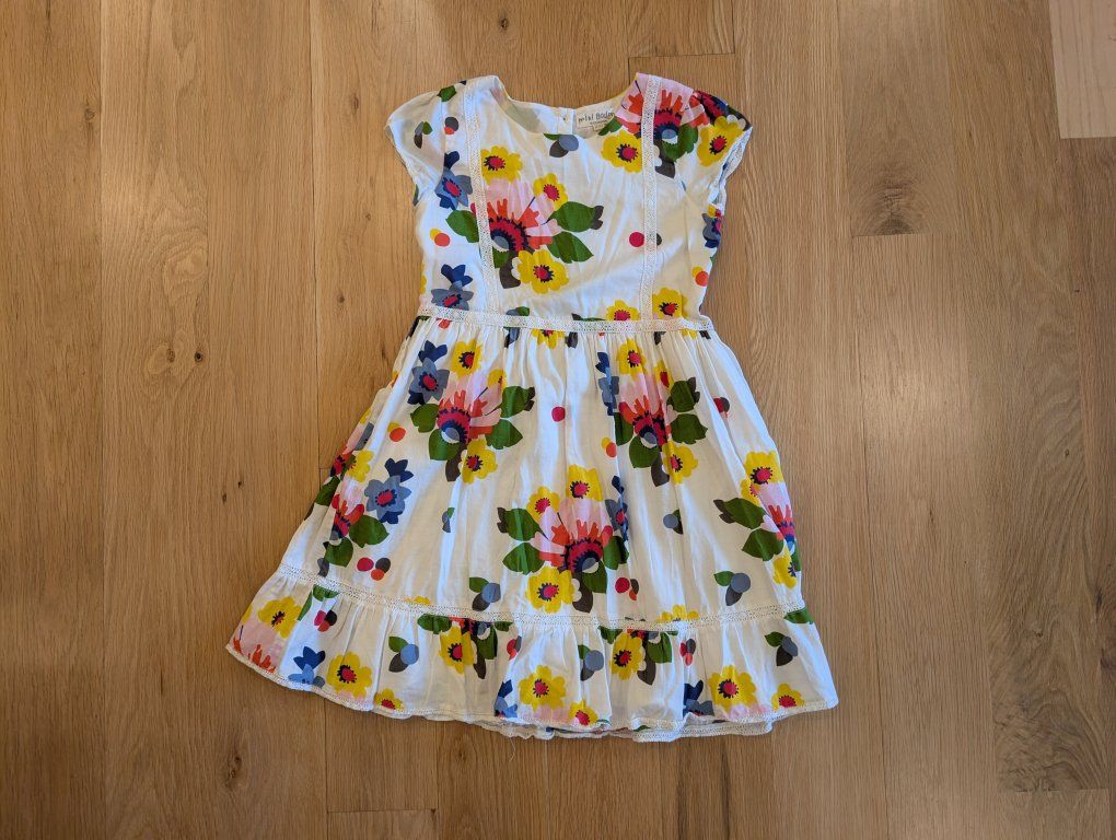 Mini Boden Girls Floral Dress - Size 11 - 12