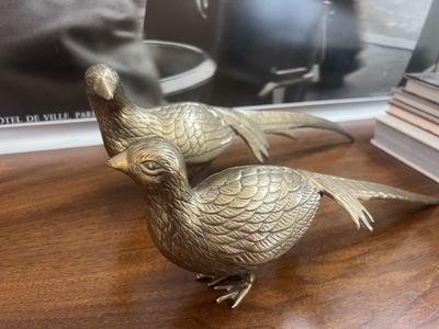 Vintage brass Mid Century Pheasant Bird.