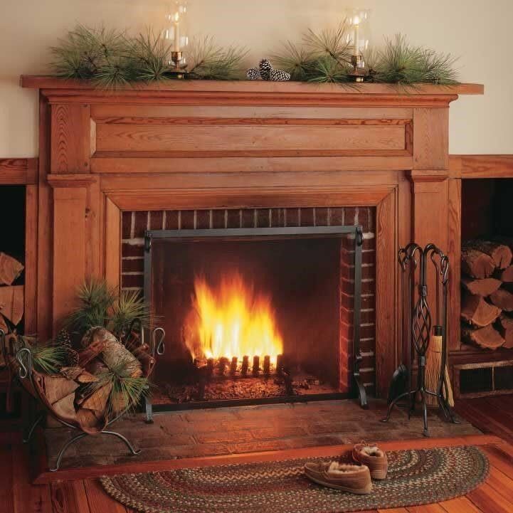 Pilgrim Iron Fireplace Screen 44x33