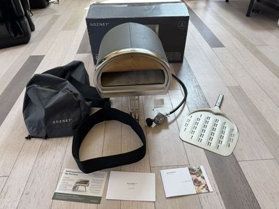 Gozney Roccbox Portable Outdoor Pizza Oven with Gas Burner & Accessories, Gray - Used