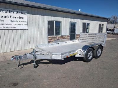2027 Aluma 7812BT 12' Aluminum Trailer with Bi-fold Ramp 7K