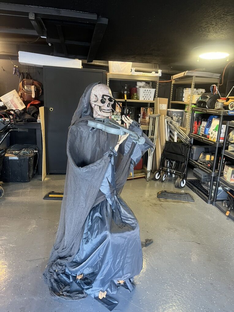 talking, Violin Playing Skelton