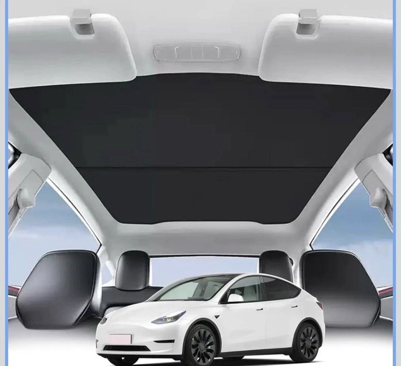 New Car Roof Sunshade for Tesla Model Y - UV Protection & Heat Insulation