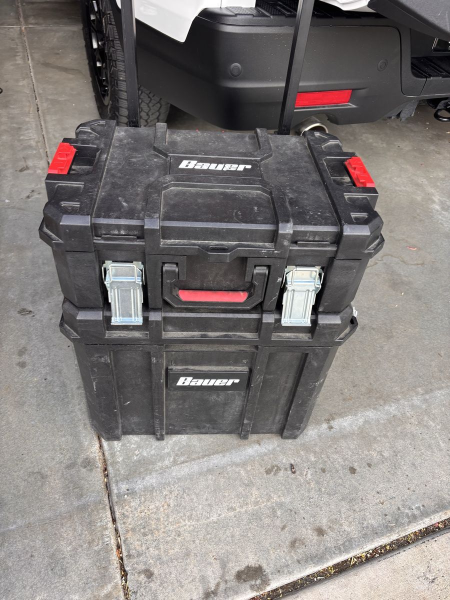 Nice Bauer 2 Level Rolling Tool Box Full Of Stuff