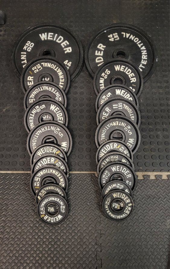 Weight plates 242 pounds