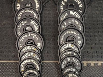 Weight plates 242 pounds
