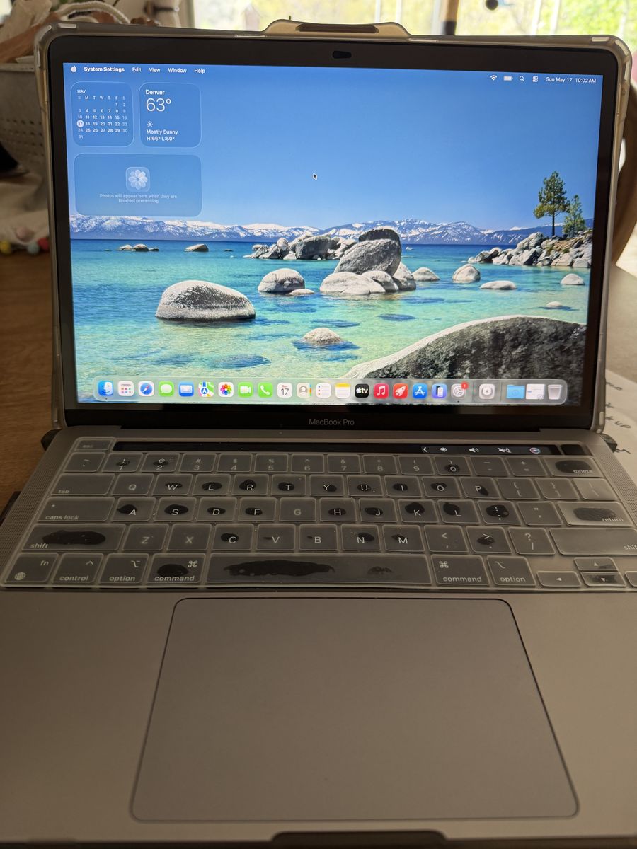 13-inch M1 MacBook Pro 16GB RAM and 2TB hard drive