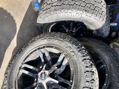 20x9 Wheels 8x6.5 Ram Duramax on 35s Toyo