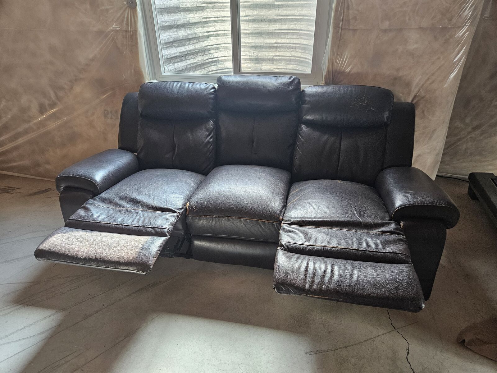 Used leather couch