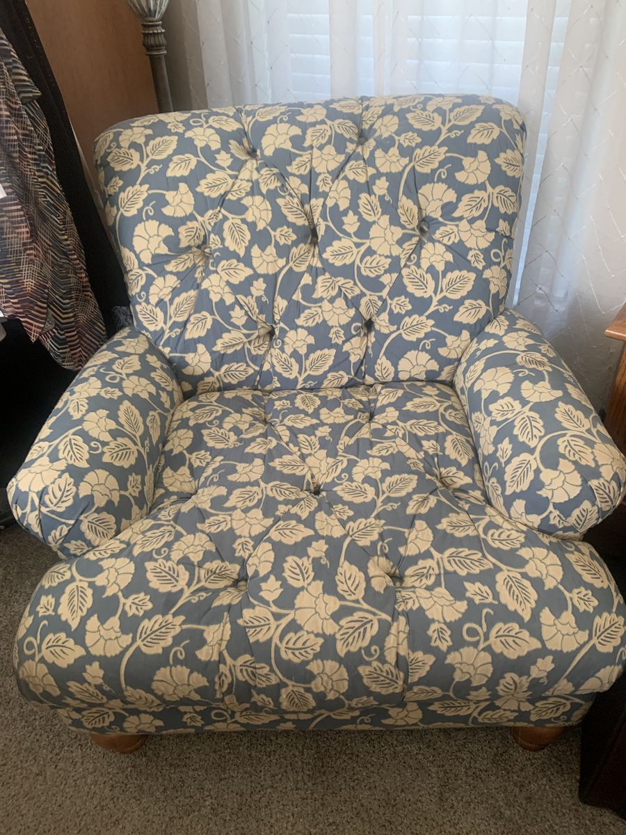 2 matching accent chairs.  Like new.  Used in bedroom, seldom used.