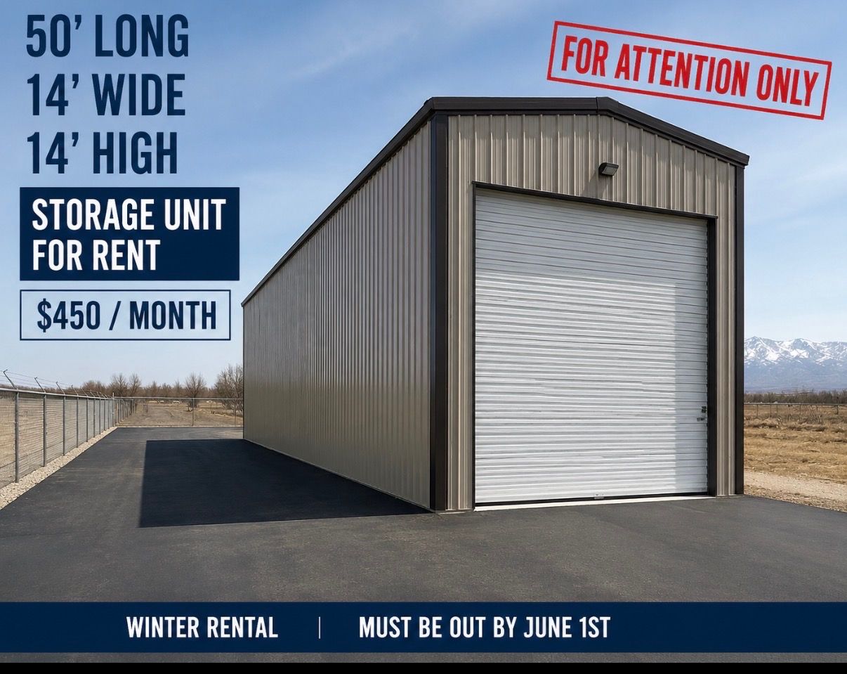 Boat/RV indoor Storage  Available for Winter Rental