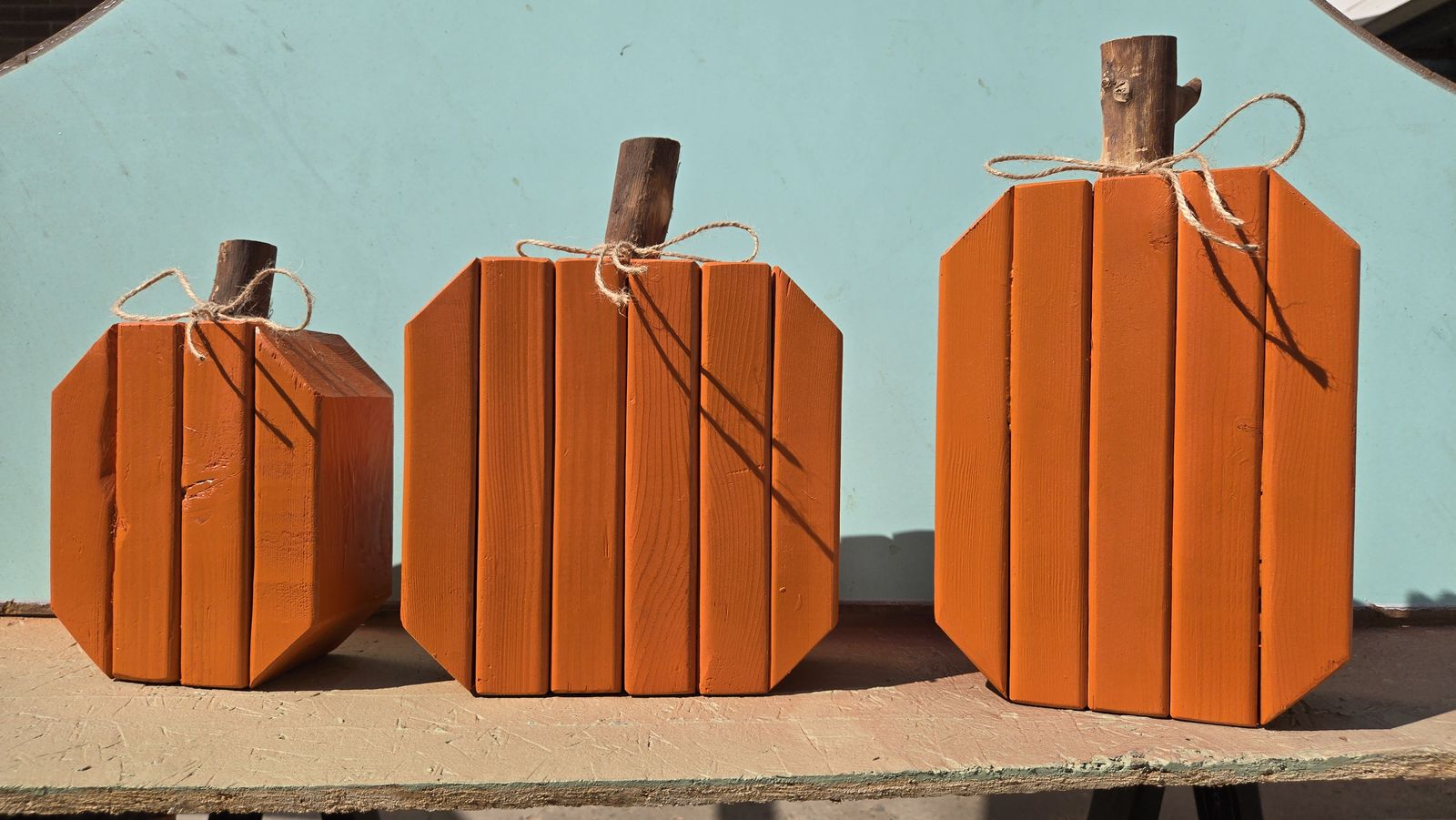 New handcrafted pumpkin trio!