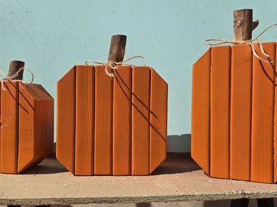 New handcrafted pumpkin trio!