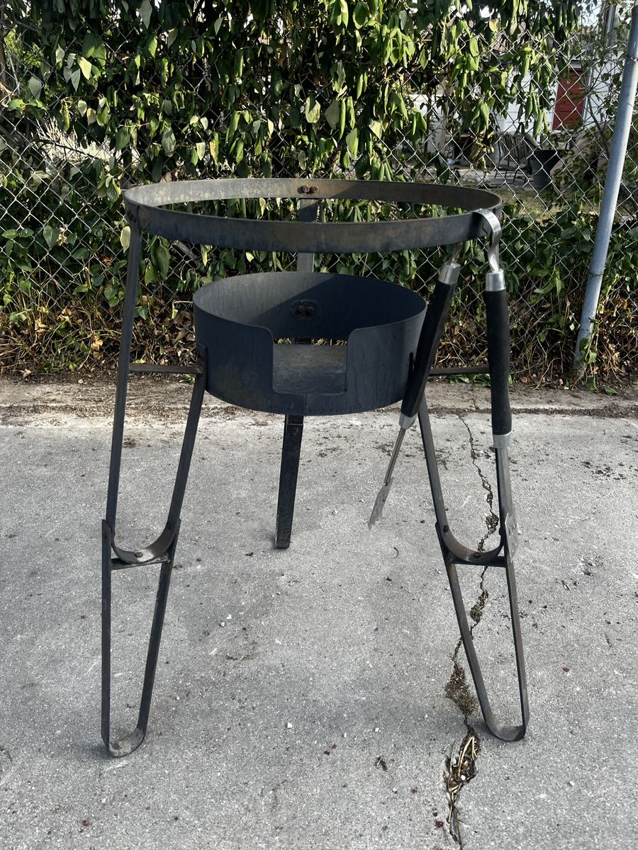 Heavy Duty Outdoor Deep Fryer Stand Pot Burner Cooker Boiler Holder Comal with Utensils