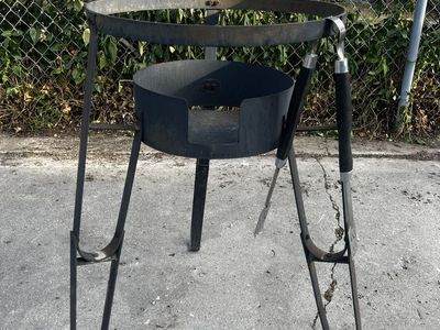 Heavy Duty Outdoor Deep Fryer Stand Pot Burner Cooker Boiler Holder Comal with Utensils