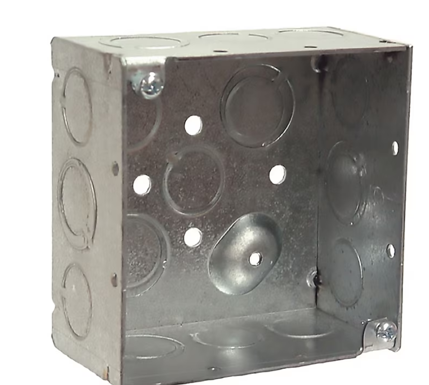 2 -Gang Galvanized steel New work Square Electrical Box