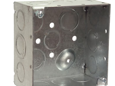 2 -Gang Galvanized steel New work Square Electrical Box