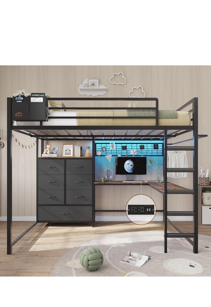Full loft bed
