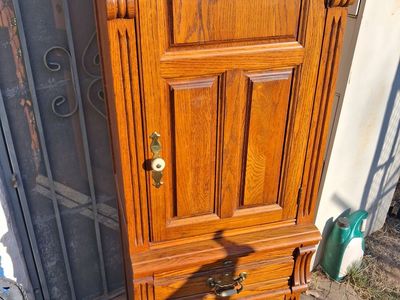 oak office cabinet