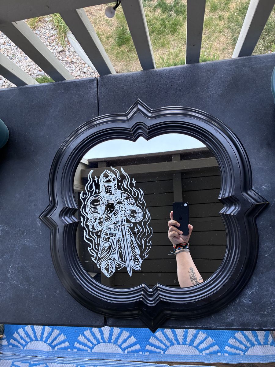 Mirror engraving