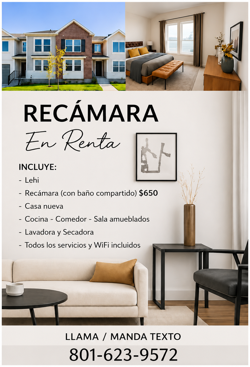 ROOM FOR RENT IN LEHI